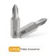 thumbnail image 3 of Uxcell 2pcs PH1 Broca de destornillador Phillips 1/4" Hex Shank 25mm/1" Longitud Magnética Bits de Cabeza Cruzada Hex Acero S2, 3 of 7