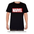 thumbnail image 1 of Playera Marvel para Hombre, Manga Corta con Estampado con Logo Clásico Negra Talla G, 1 of 3