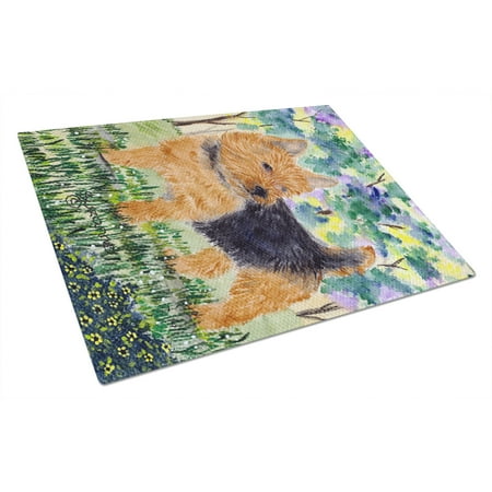 

Carolines Treasures SS8218LCB Norwich Terrier Glass Cutting Board Large 12H x 16W multicolor