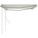thumbnail image 4 of Toldo VidaXL manual retráctil para patio exterior VidaXL, color crema, 4 x 3 m, 4 of 9