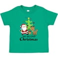 thumbnail image 3 of Inktastic My 2nd Christmas with Santa Reindeer and Tree Boys or Girls Toddler T-Shirt, 3 of 5