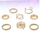 thumbnail image 5 of unbranded 8Ud Anillos De Dedo Dorados Vintage De Aleación Resistente Para Uso Cotidiano, 5 of 7