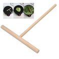 thumbnail image 3 of Flmtop Crepe Maker Pancake Batter Wooden Spreader Stick Home Kitchen Tool Kit DIY, 3 of 7