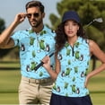 thumbnail image 6 of Uorisanigo Cucumber Golf Matching Couple Outfits Mens Golf Shirts Size XL 1/4 Zip Short Sleeve Workout Tops and Womens Golf Clothes Quick-Dry Racerback Athletic Tank Tops, 6 of 8