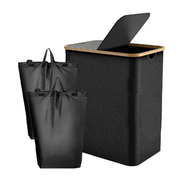 Cesta grande para la colada, cesto para la ropa sucia con tapa, organizador, cesto para ropa plegable para sala de estar, dormitorio, guardería,