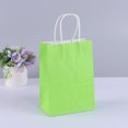 thumbnail image 3 of 10 bolsas de regalo de papel Kraft con asas para compras, manualidades, bolsas marrones y blancas, bolsas de bricolaje, suministros para fiestas y Navidad, 3 of 5
