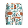 thumbnail image 4 of Picia Cute Tableware Pajama Shorts for Men, Men's Pajama Bottoms, Sleepwear,Short Pajama Pants-Medium, 4 of 9