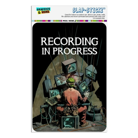 Batman Joker Recording in Progress Home Business Office Sign