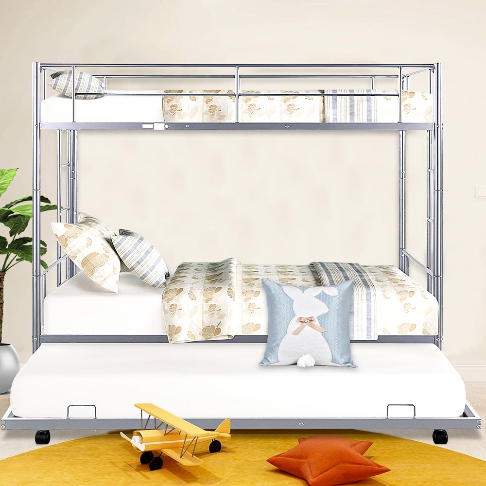 Buy Bunk Beds with Trundle, Modern HeavyDuty Sturdy Metal Bunk Bunk