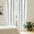 thumbnail image 3 of Ambesonne Scandinavian Window Curtains, Apartment Bicycle Tree, Each 28" W x 63" L, Pale Blue Yellow Green, 3 of 5