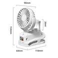 thumbnail image 3 of Four Speed Sprays Fan with Charging Capability, Mini Fan with Pedestal Clip, Suitable for Home and Office Use, Compact,B, 3 of 7