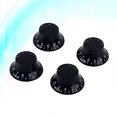 thumbnail image 2 of Miangastore 4pcs Round Guitar Knobs Volume Tone Control Knobs Rotary Knobs Epiphone Style Electric Guitar Parts Replacement GD29 (Black), 2 of 8
