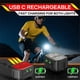 thumbnail image 5 of Luz de Bicicleta Recargable, Resistente Al Agua, para Ciclismo Nocturno, Seguridad, Luz Delantera y Trasera., 5 of 5