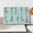 thumbnail image 2 of Fashion Cutting Board, Cartoon Girls High Heel Shoes Glamour Urban Life Catwalk Style Picture, Decorative Tempered Glass Cutting and Serving Board, Small Size, White Pink, by Ambesonne, 2 of 5