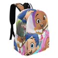 thumbnail image 2 of Bubble Guppies-theme Backpack, Campus style schoolbag Bookbag with Adjustable Shoulder Straps And Large Zip Compartment, Unisex Travel Bags.42x30x15cm, 2 of 6