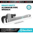 thumbnail image 2 of Llave para tubos DURATECH, aluminio de alta resistencia, 14 pulgadas/35,56 cm, 2 of 7