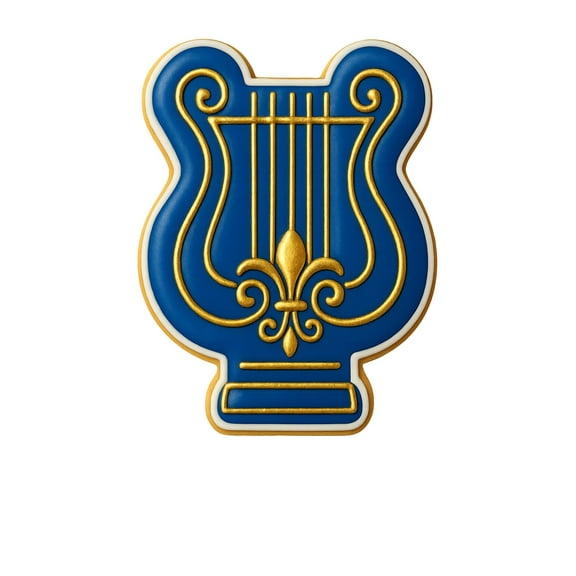 Elegant Harp Cookie Cutter - 4x3" Premium Musical Kitchen Baking Tool