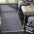 thumbnail image 2 of SAFAVIEH Boston Peter Geometric Cotton Area Rug, Navy, 6' x 6' Square, 2 of 5