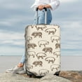 thumbnail image 5 of Salouo Vintage Farm Pigs Pattern Travel Dust-proof Suitcase Cover, Softside Suitcase Protector Luggage Cover Protector for 18-32inch ,Not Included Suitcase, 5 of 8