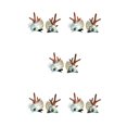 thumbnail image 1 of Ounissouiy Pinzas para el pelo con astas navideñas para mujer, horquilla de cuerno de ciervo, bola de piel de estilo , suministros para fiestas, Type5 NO5, 1 of 6