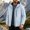 Blue, variant on Mens Heavyweight Padded Jacket Hooded Water-Repellent Workwear Outdoor Winter Coat with Pockets