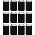thumbnail image 1 of Fundas para latas, paquete de 12 fundas aislantes para enfriadores de latas de cerveza, fundas plegables y reutilizables para bebidas, fundas para coque, para el hogar, oficina, ba, 1 of 5