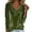 Green, variant on Women's Velvet Cowl Neck Long Sleeve T-Shirt, Elegant Solid Color Draped Neckline Blouse, Luxury Soft Velvet Tops for Holiday Party and Casual Daily Wear Green L