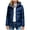 Blue, variant on Women's Winter Windproof Warm Down Coats Waterproof Thicken Hooded Fashion Puffer Jacket Outerwear with Pockets