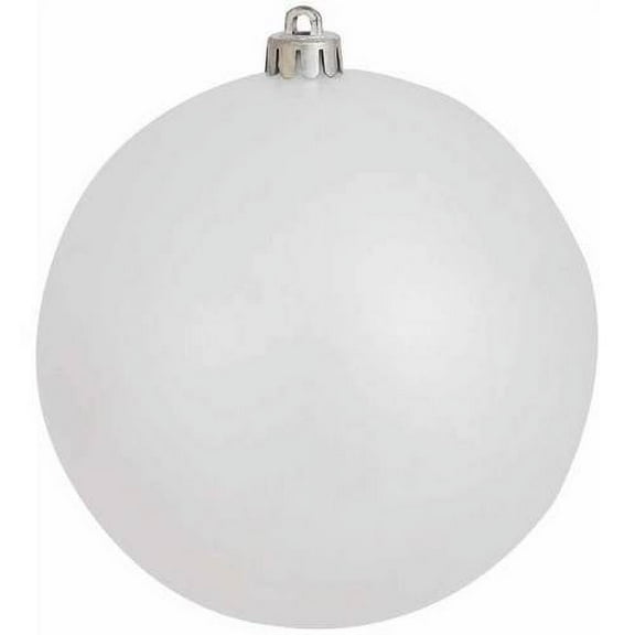 Vickerman N591501DCV 6" White Candy Ball UV Drilled 4/Bag