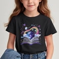 thumbnail image 2 of GreatBaby T-shirt Respirant pour Enfants à Manches Courtes pour Garçons Filles Saison de la Rentrée Col Rond Manches Courtes Hauts Décontractés Polyvalents pour l'Extérieur (Noir#4, 14 Ans), 2 of 7