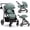 Green, variant on INFANS 2 in 1 Baby Stroller, High Landscape Infant Stroller, Foldable Pushchair with Adjustable Canopy, Cup Holder, Storage Basket, Suspension Wheels (Pink)