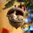 thumbnail image 5 of Forest Animal Acorn Ornaments, 2026 Christmas Pine Cone Decoration, Acrylic Woodland Creatures in Acorn Shells, Ornaments Animals as Rustic Home Decorations for Holiday Party Xmas Tree Decor, 5 of 8