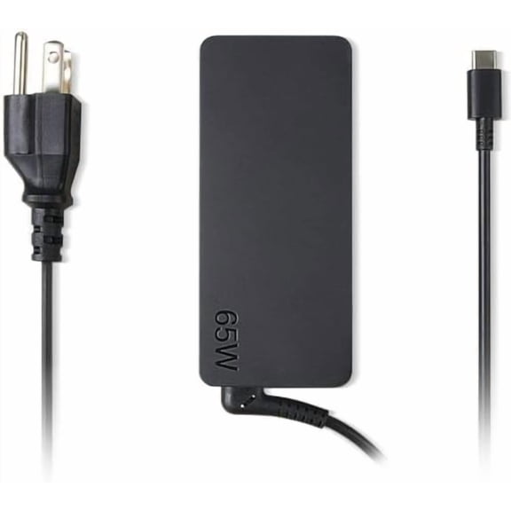 Lenovo USB-C 65W Standard AC Adapter for Lenovo Yoga C930-13, Yoga S730-13, Yoga 920-13, Yoga 730-13, IdeaPad 730s-13, GX20P92530 Black