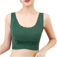 thumbnail image 6 of IROINNID Sports Bras for Women Yoga Bra Fashion Sexy Side Buckle Yoga Underwear Waistcoat Traceless Together Everyday Bras,Green, 6 of 7