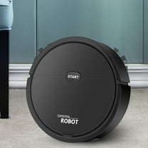 Smart Robot Vacuum Cleaner with Wet Dry Wipes for Pet Planning Black Plastic