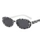thumbnail image 3 of Fashion Trend Sunglasses Cow Color White Dot Oval Black Frame Sunshade Glasses UV400 Fishing Shades Riding Driving Goggles, 3 of 5