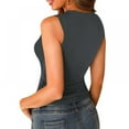 thumbnail image 2 of Débardeurs d'Été pour Femmes, Hauts Sans Manches Tricotés Élastiques, 2 of 7