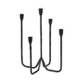 thumbnail image 6 of Modern Metal Iron Candelabra Candle Holder for Dining Tables - Five Architectural Arms Taper Candle Holders for Refined Centerpieces - Elegant Candlestick Holder for Home Decor - 17", Black, 6 of 13