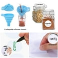 thumbnail image 3 of Frascos de especias SPANLA de vidrio de 4 onzas con tapa hermética, paquete de 12 con etiquetas, 3 of 7