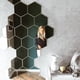 thumbnail image 2 of 6/12 piezas 3D hexagonal espejo pegatina de pared oro rosa DIY TV fondo sala de estar pegatinas decoración de pared dormitorio baño decoración del hogar, 2 of 5
