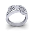 thumbnail image 3 of Natural 1carat Round Cut Diamond Prong 3-Row Women Wedding Band Ring Bridal Anniversary Solid 10K Gold GH I1-I2, 3 of 3