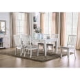 thumbnail image 5 of Bowery Hill 18.5" Transitional Wood Dining Side Chair in White (Set of 2), 5 of 5