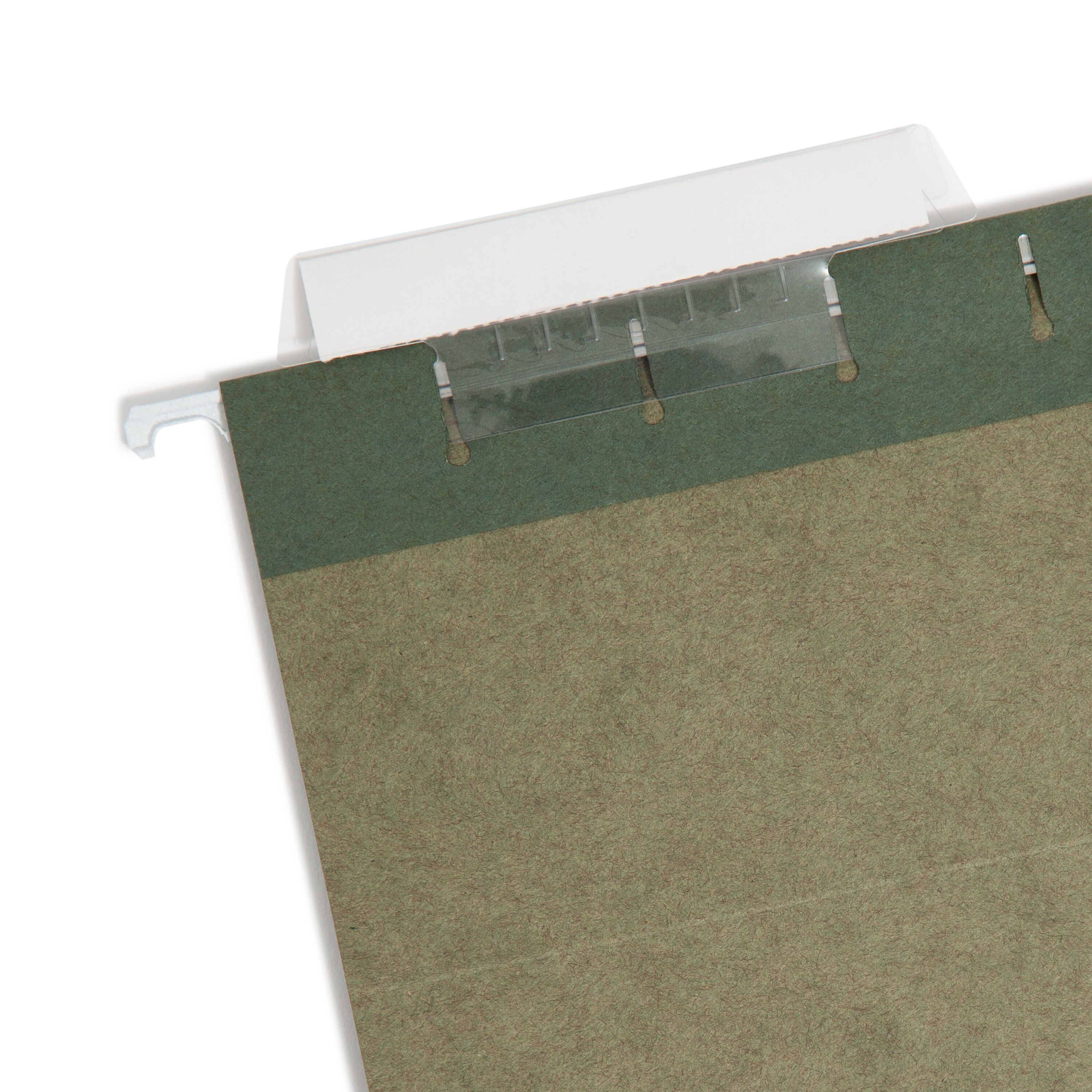 Smead Hanging File Folder with Tab, 1/3- Cut Adjustable Tab, Legal Size, Standard Green, 25 per Box (64135) - image 2 of 5