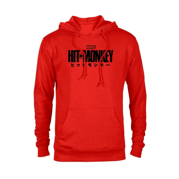 Marvel Hit Monkey Logo Yellow - Pullover Hoodie for Adults – Customized-Red Heather