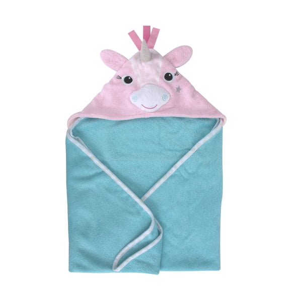 ZOOCCHINI - Baby Snow Terry Hooded Bath Towel Alicorn 0-18M
