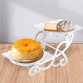 thumbnail image 4 of Soporte para pasteles, bandeja para servir de mesa, adornos, plato para servir postres, soporte para cupcakes para el hogar, soporte de exhibición Plaza de BLESIY Puesto de pasteles, 4 of 7