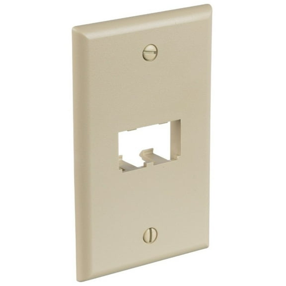 Panduit CFP2EI 2-Port Mini-Com Single-Gang Faceplate, Classic Series, Electric Ivory
