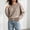 #20Khaki, variant on Byworldtasic Women's Flower Sweater Crew Neck Long Sleeve Drop Shoulder Pullover Tops Fall Winter Casual Loose Fit Tops
