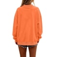 thumbnail image 4 of Women Colorblock Polka Dot Oversized Sweatshirt Y2k Drop Shoulder Long SLeeve Crewneck Casual Loose Fall Pullover Tops, 4 of 4