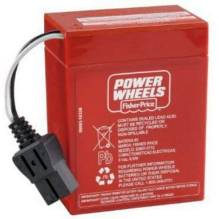 Power Wheels 6-Volt Replacement Battery, Genuine Power Wheels Parts